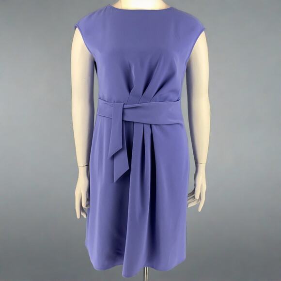 ARMANI COLLEZIONI Size 12 Purple Sleeveless Tie Dress - Picture 1 of 5